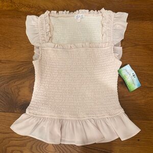 TCEC Cream Ruffle Blouse